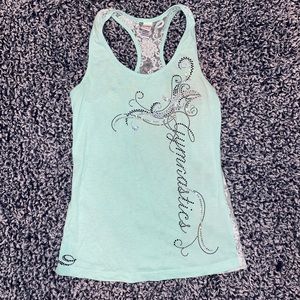 Kavio Kids Lace Back Teal Tank medium
